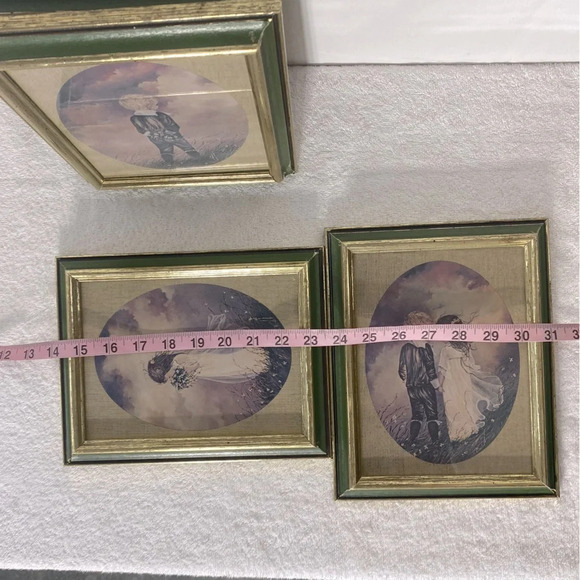 Vintage G. Ranck Framed Set Of “Young Love” Pictures Art  Set Of 5 - Picture 16 of 16